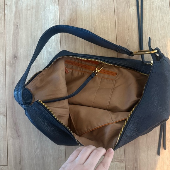 Navy Leather Hobo Purse - Picture 8 of 11